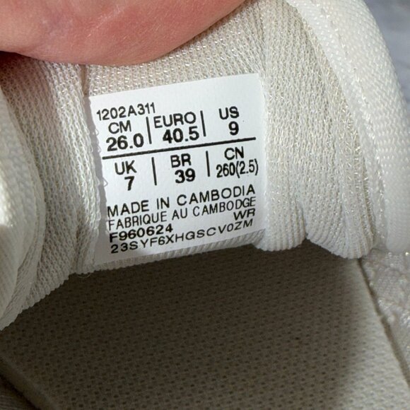 Asics Tiger Runner 1202311 Shoes Sneakers Womens Size 9 White Rose Gold - Picture 9 of 11